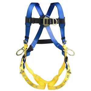 LITEFIT H362002 Climbing/Positioning (Back, Hip and Front D-Rings) Harness (M/L)