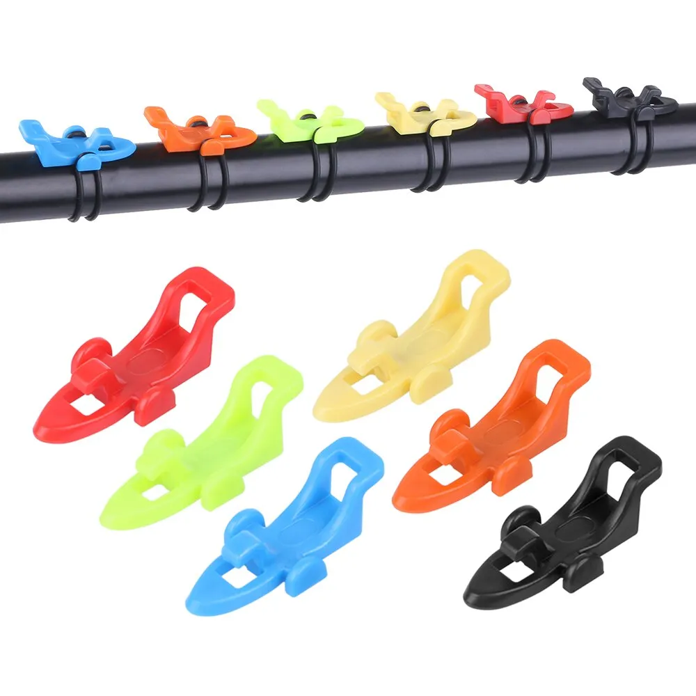 1 Set Fishing Hook Keeper Lure Bait Holder with 3 Rubber Rings For Fishing Rod Portable Fishing Gear Accessories Fixed Bait