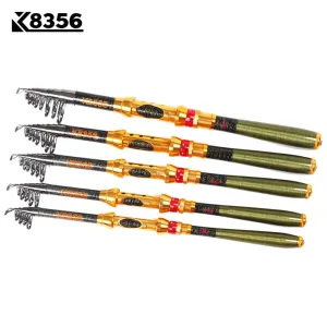 2017 New 99% Carbon 1.8M 2.1M 2.4M 2.7M 3.0M Portable Telescopic Fishing Rod Spinning Fish Hand Fishing Tackle Sea Rod Ocean rod