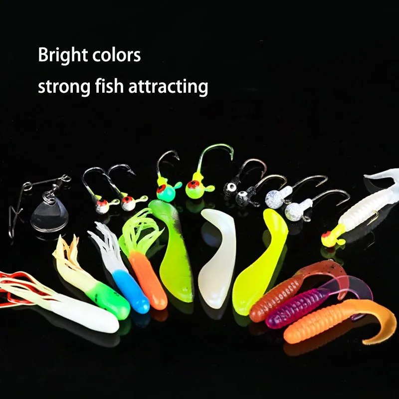 2.1M Sea Pole Soft Bait Fish Hook Fishing Combo Set