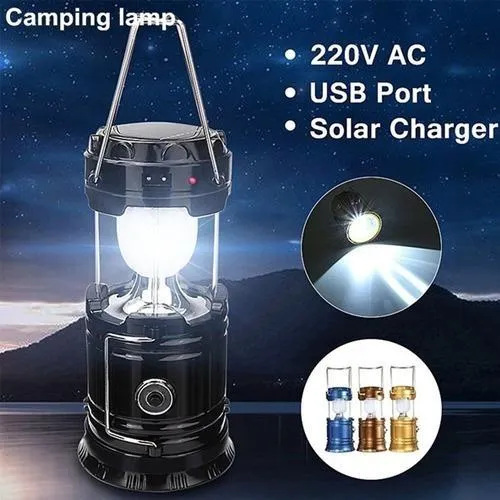 874 Rechargeable Camping Lantern LED Solar Emergency Light Bulb