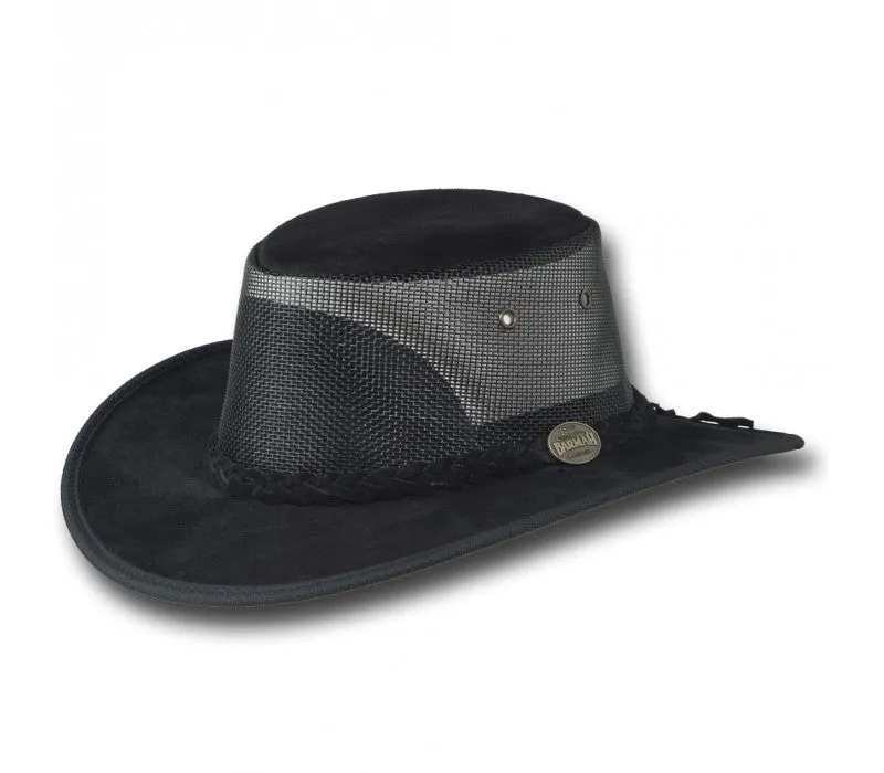 Barmah Foldaway Suede Cooler Leather Hat