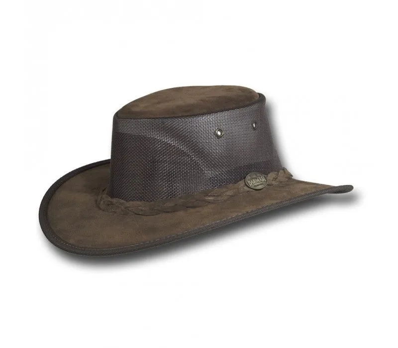 Barmah Foldaway Suede Cooler Leather Hat