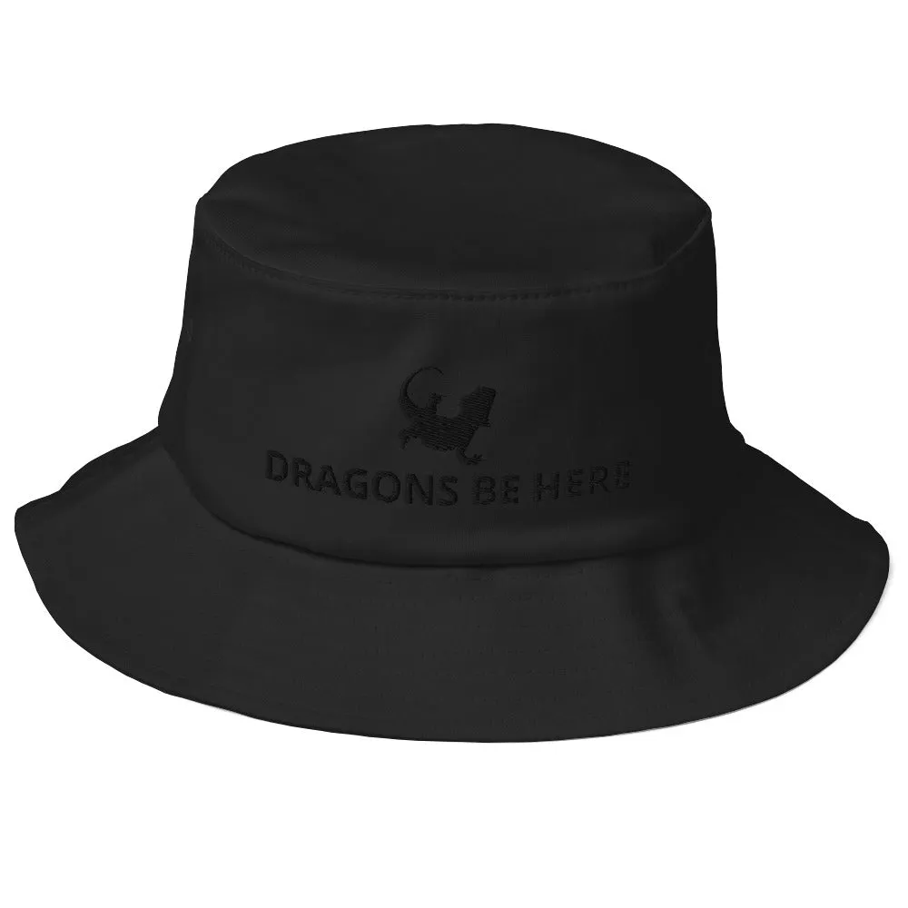 Bearded Dragon Old School Bucket Hat | Dragons Be Here | Perfect gift for the Beardie lover!