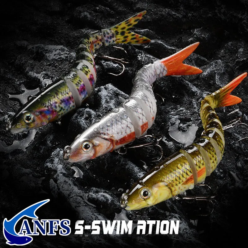 Bionic MultiJointed Swimbait Crank Bait for Trout and Bass Fishing