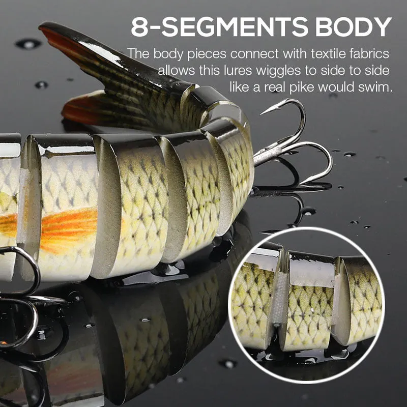 Bionic MultiJointed Swimbait Crank Bait for Trout and Bass Fishing