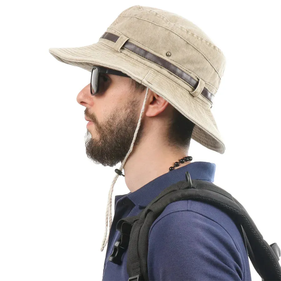 Cotton Washed Outdoor Boonie Hats Hiking Boonie Hat