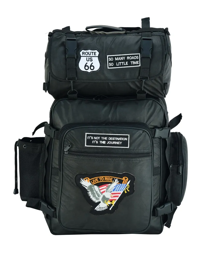 DS370 Three Piece Patch Motorcycle Bag Set