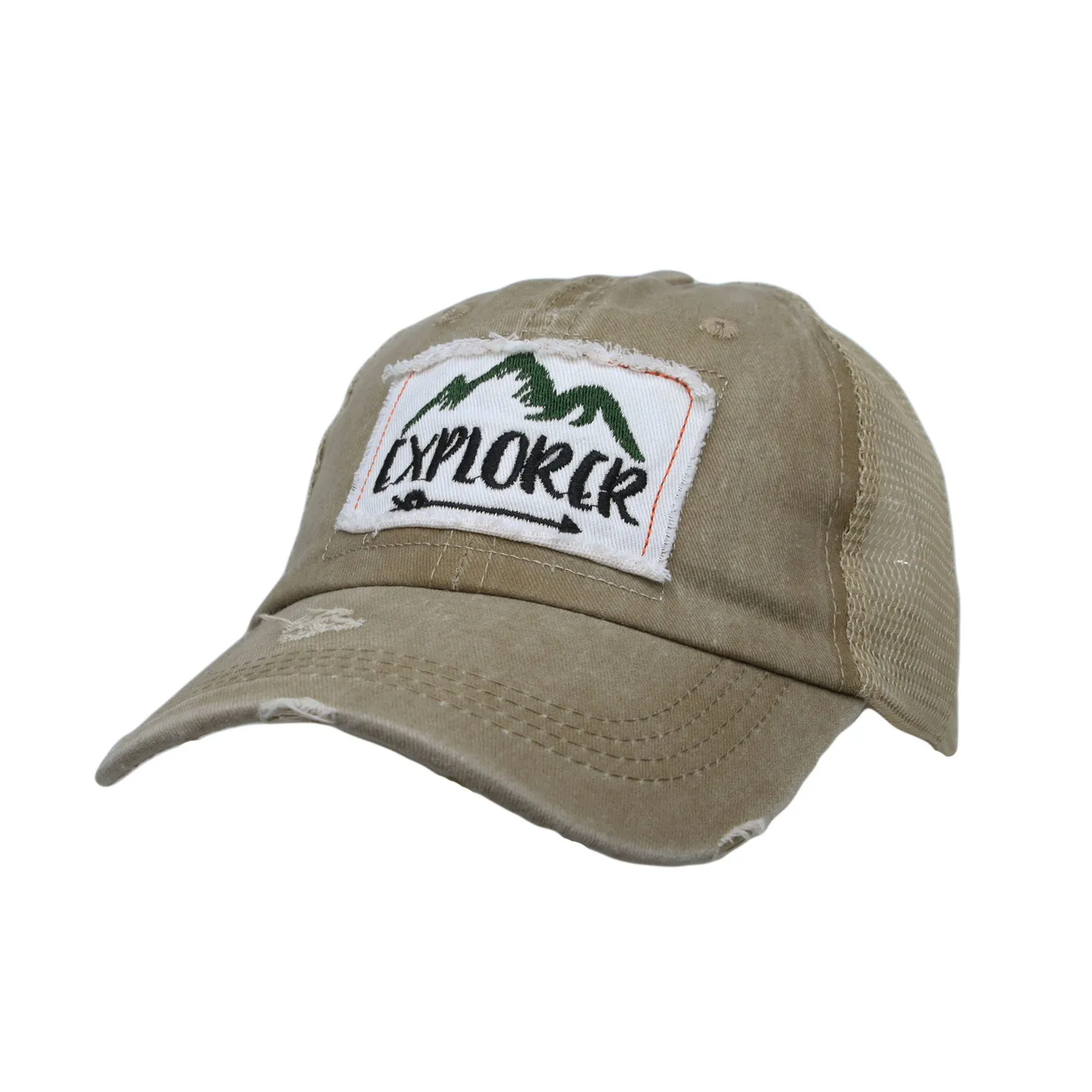 Explorer Patch Baseball Cap Meshed Vintage Trucker Hat YZ10085