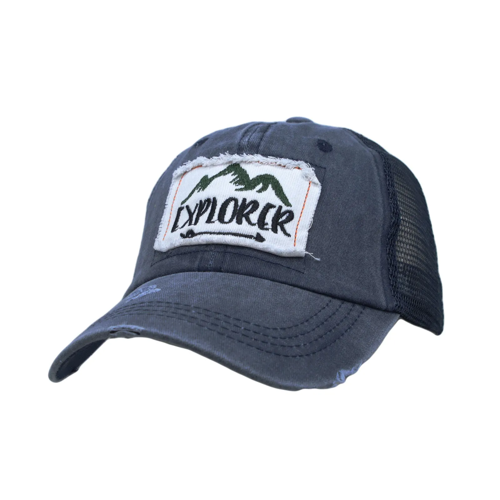 Explorer Patch Baseball Cap Meshed Vintage Trucker Hat YZ10085