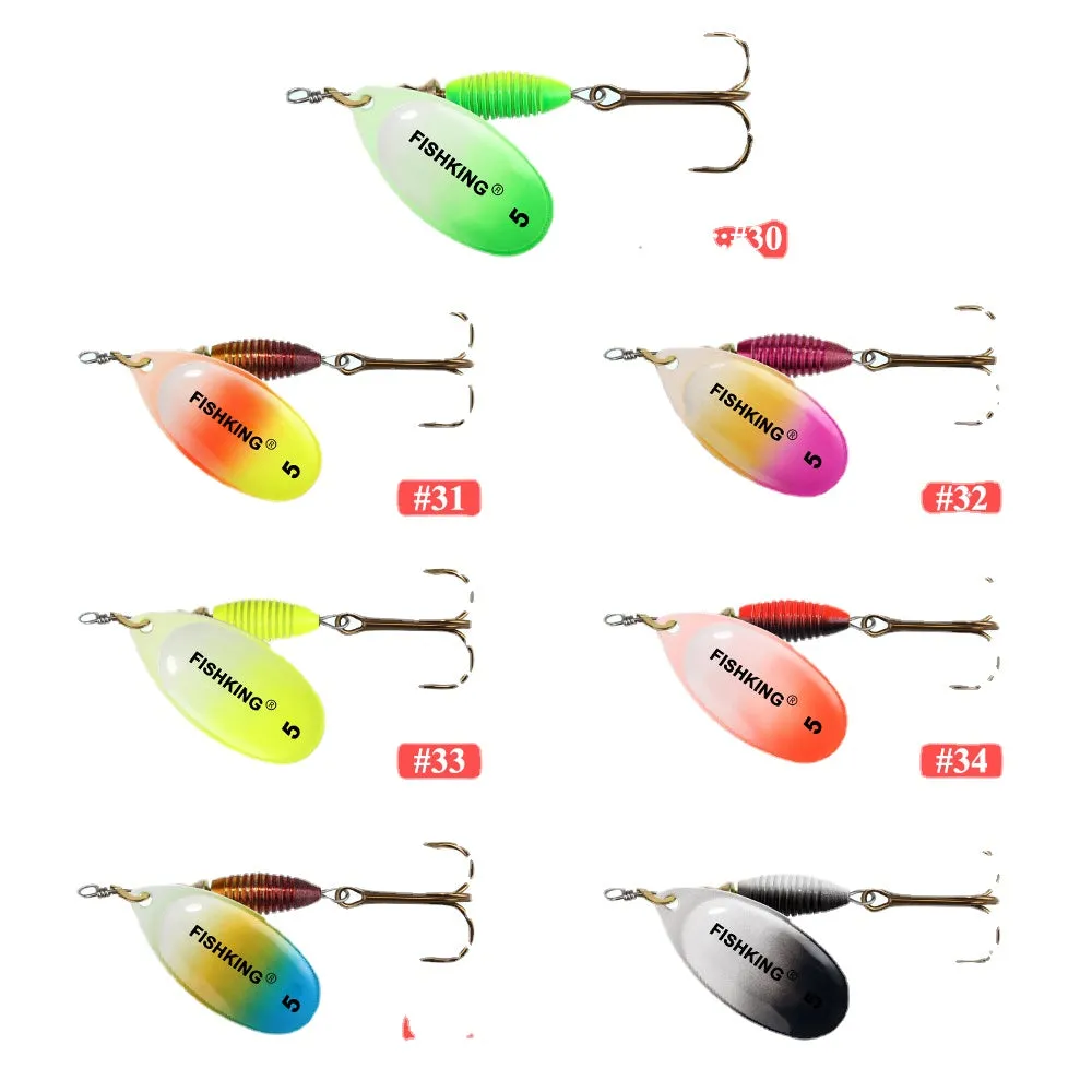 Fishing Lure 4g 4.8g 7g 10g 14g Spinner Bait High Quality Hard Baits Treble Hook Fishing Tackle For Pike