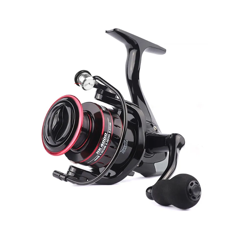 Fishing Reel 3000-7000 Metal/EVA Grip High Speed Spinning Reel Carp Fishing Saltwater Reel Black 5.2/1 Gear Ratio Accessories