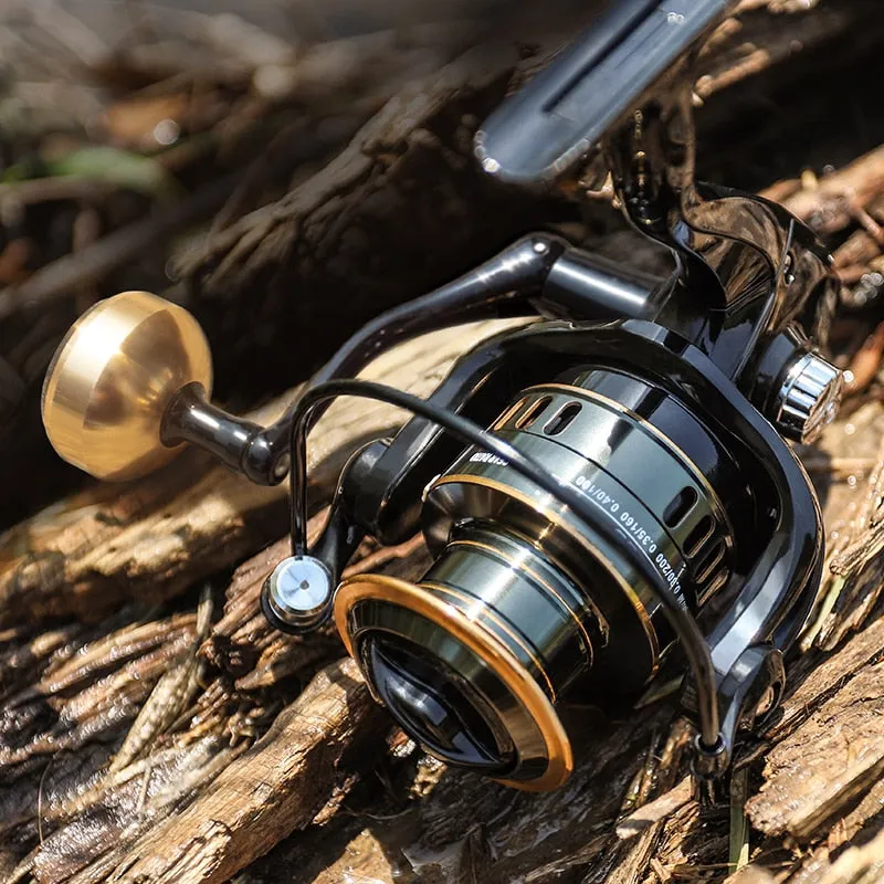 Fishing Reel HE500-7000 Drag 10kg Metal/EVA Ball Grip Spool Spinning Reel Saltwater Reel For Carp Reel Fishing Pesca