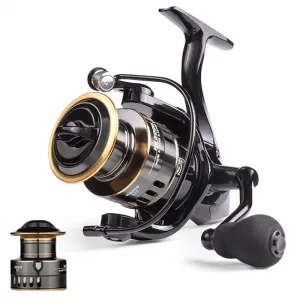 Fishing Reel HE500-7000 Drag 10kg Metal/EVA Ball Grip Spool Spinning Reel Saltwater Reel For Carp Reel Fishing Pesca