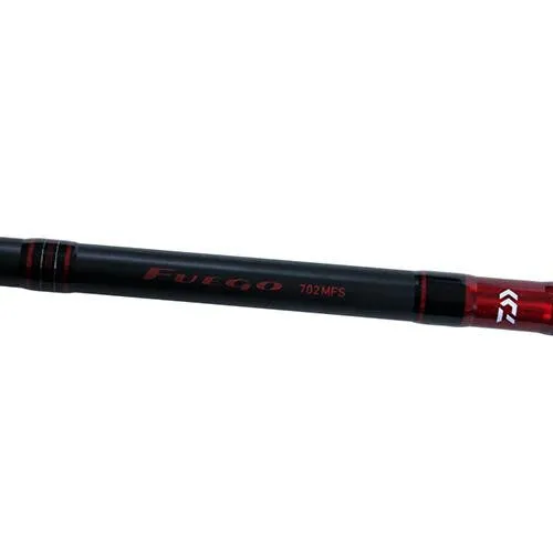 Fuego Spinning Rod - 7' Length, 2pc Rod, 6-15 lb Line Rate, 1-4-3-4 oz Lure Rate, Medium-Fast Power