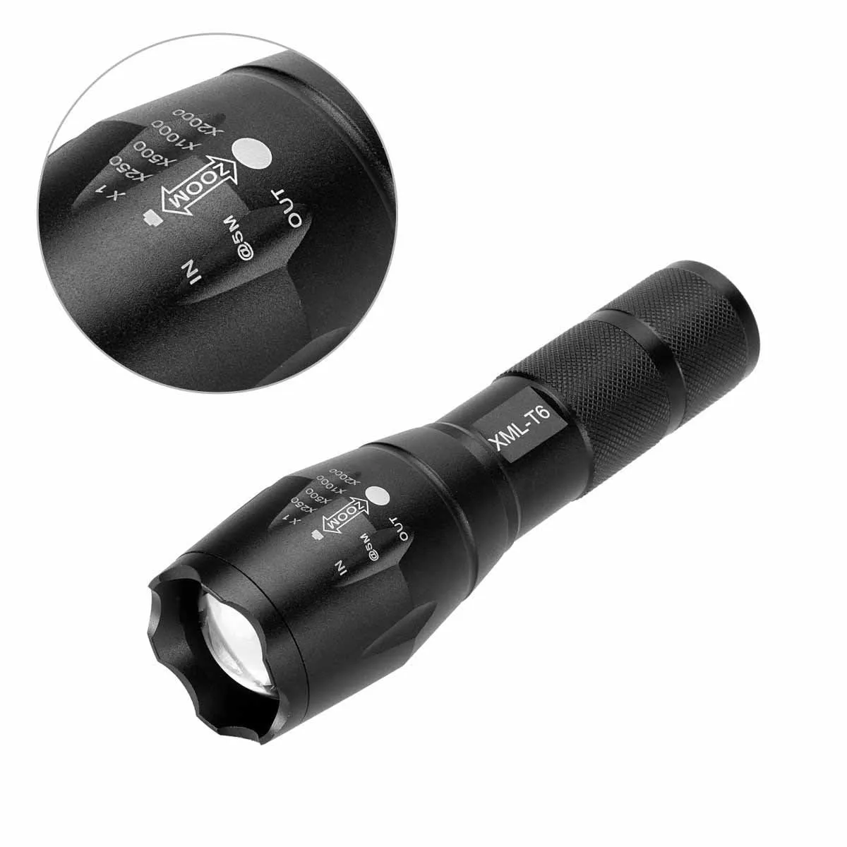 Handheld Portable Flashlight with Zoom