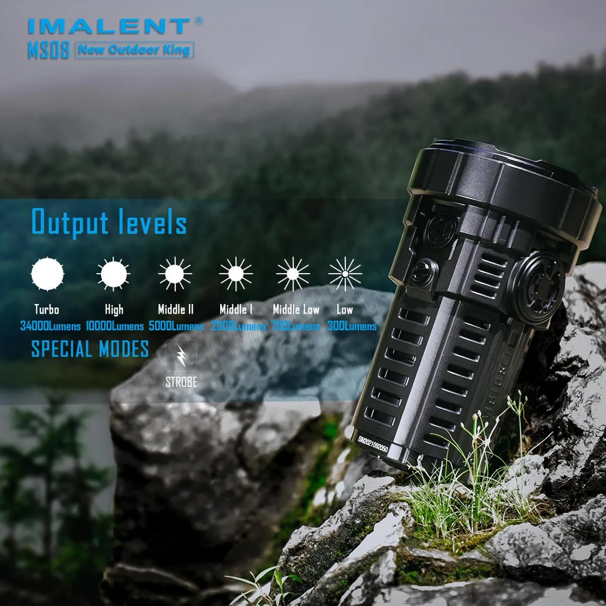 IMALENT MS08 2nd 34000 lumen flashlight