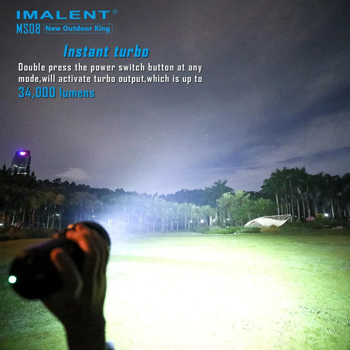 IMALENT MS08 2nd 34000 lumen flashlight