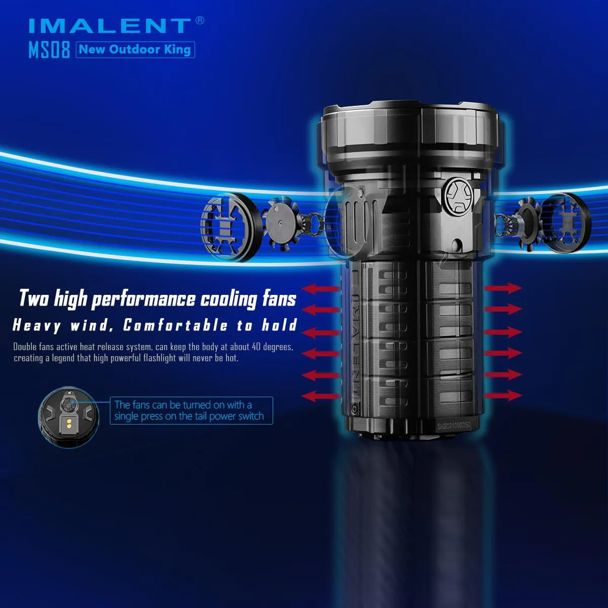 IMALENT MS08 2nd 34000 lumen flashlight