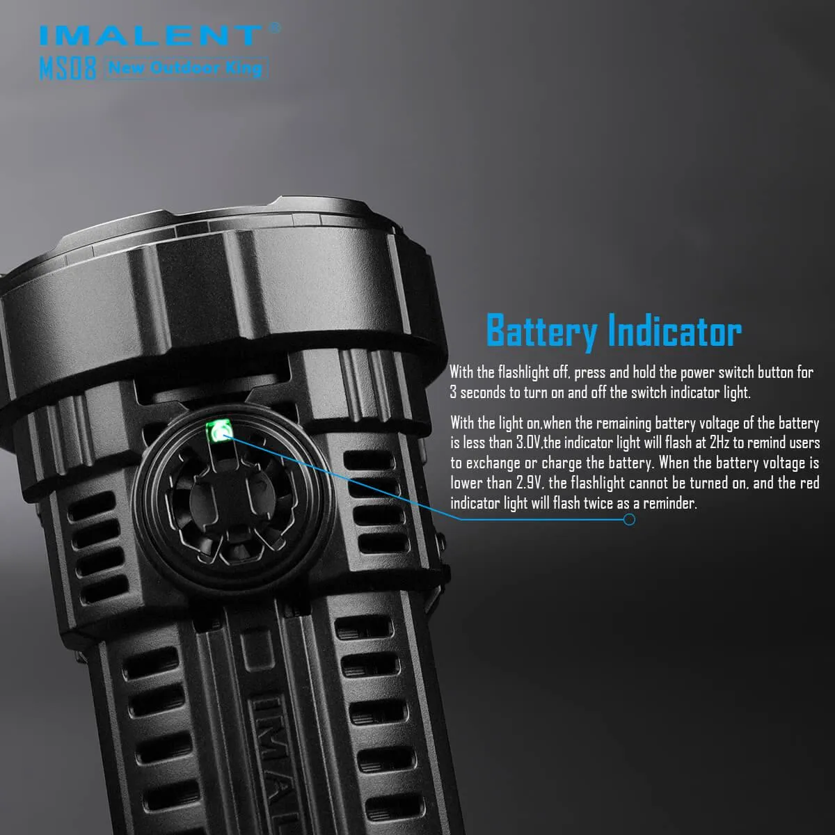 IMALENT MS08 2nd 34000 lumen flashlight