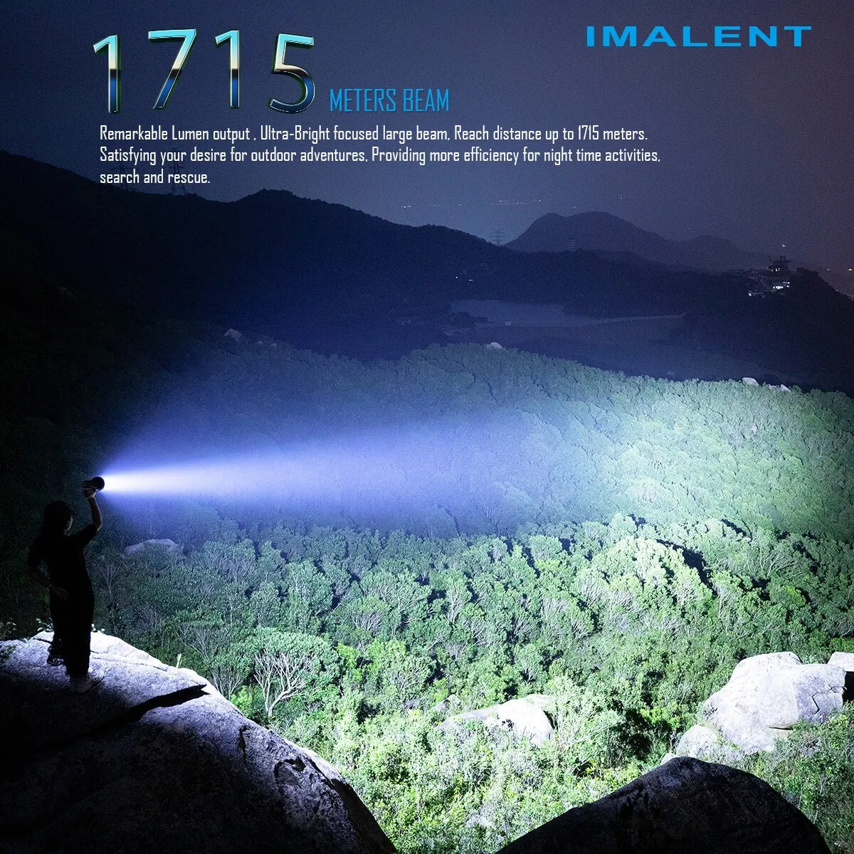 IMALENT SR16 55000 lumen flashlight