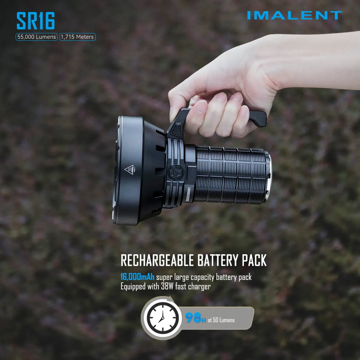 IMALENT SR16 55000 lumen flashlight