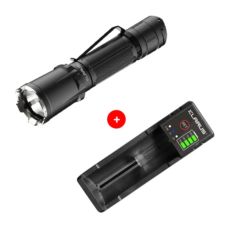 KLARUS XT11GT PRO 3300 Lumens Rechargeable Tactical Flashlight