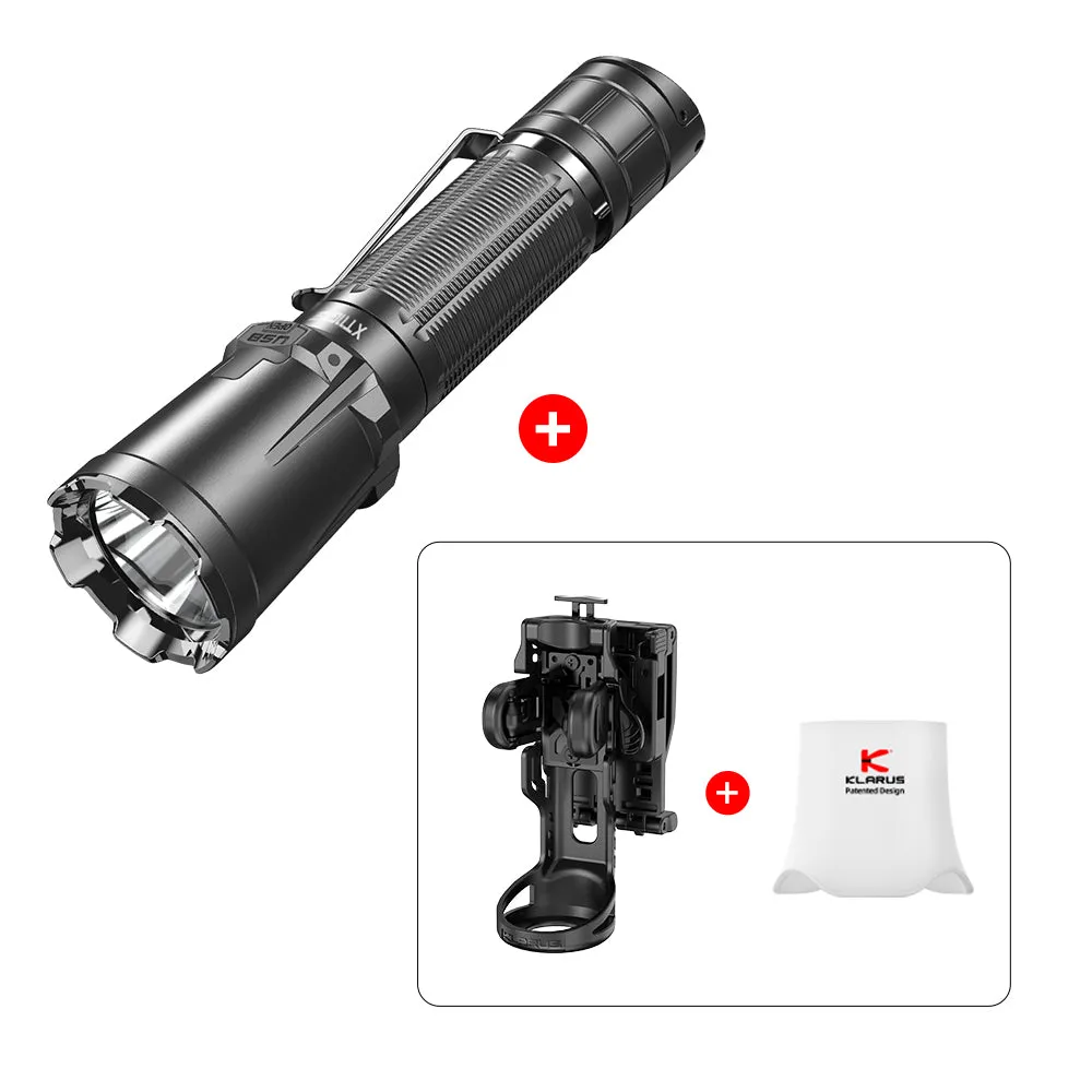 KLARUS XT11GT PRO 3300 Lumens Rechargeable Tactical Flashlight