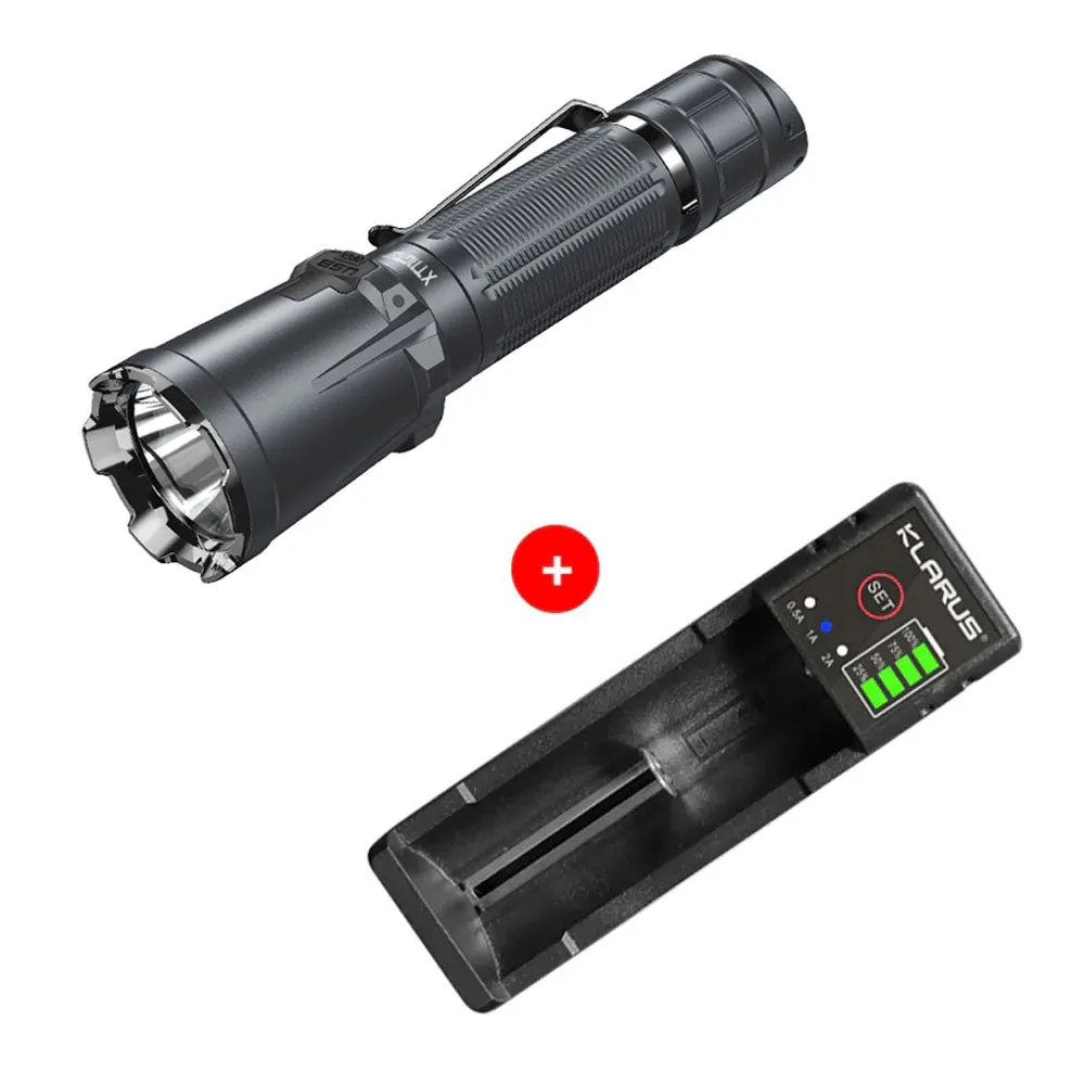 KLARUS XT11GT PRO 3300 Lumens Rechargeable Tactical Flashlight