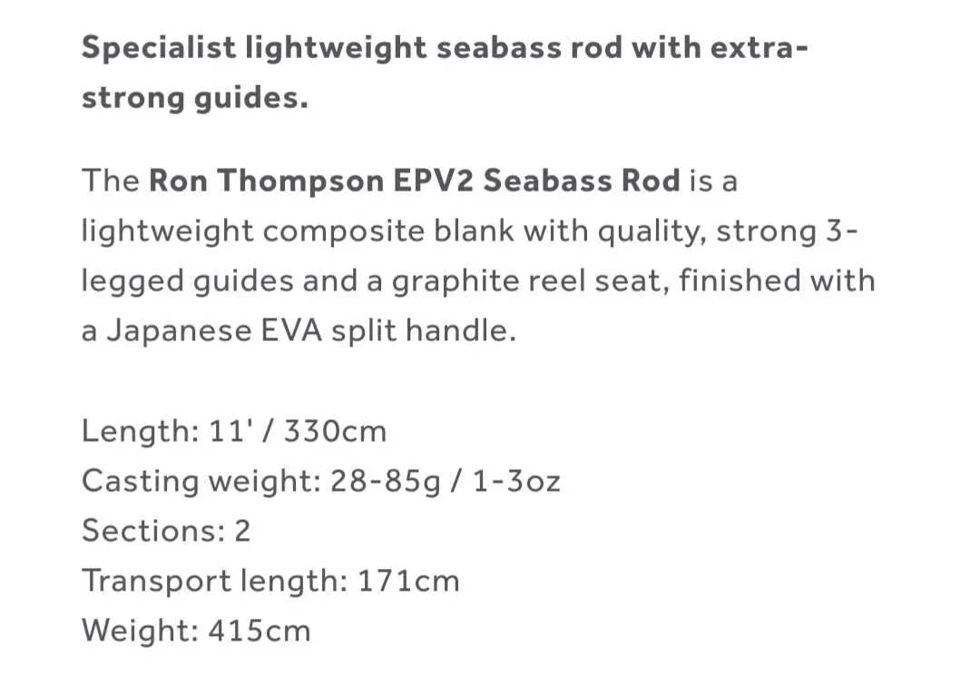 Light Weight Seabass Rod with Extra Strong Guides