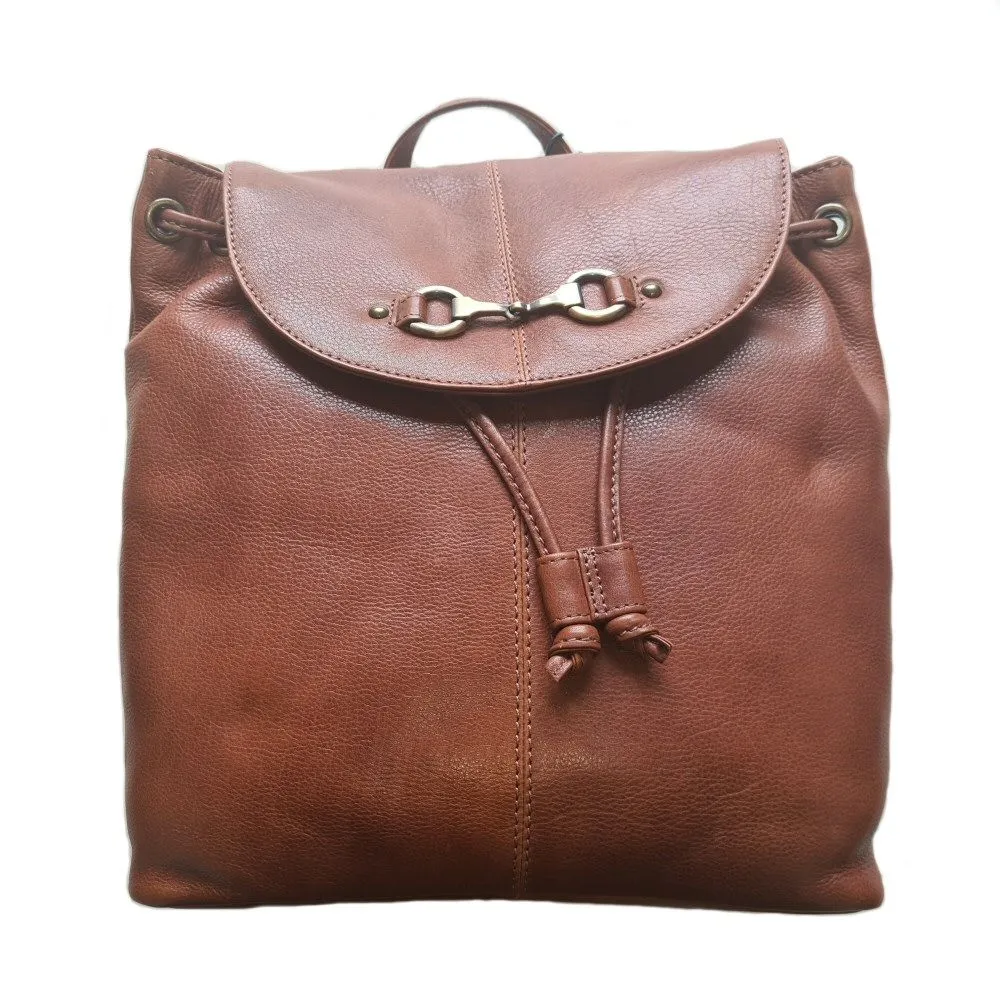 Mala Leather Tan Steed Backpack