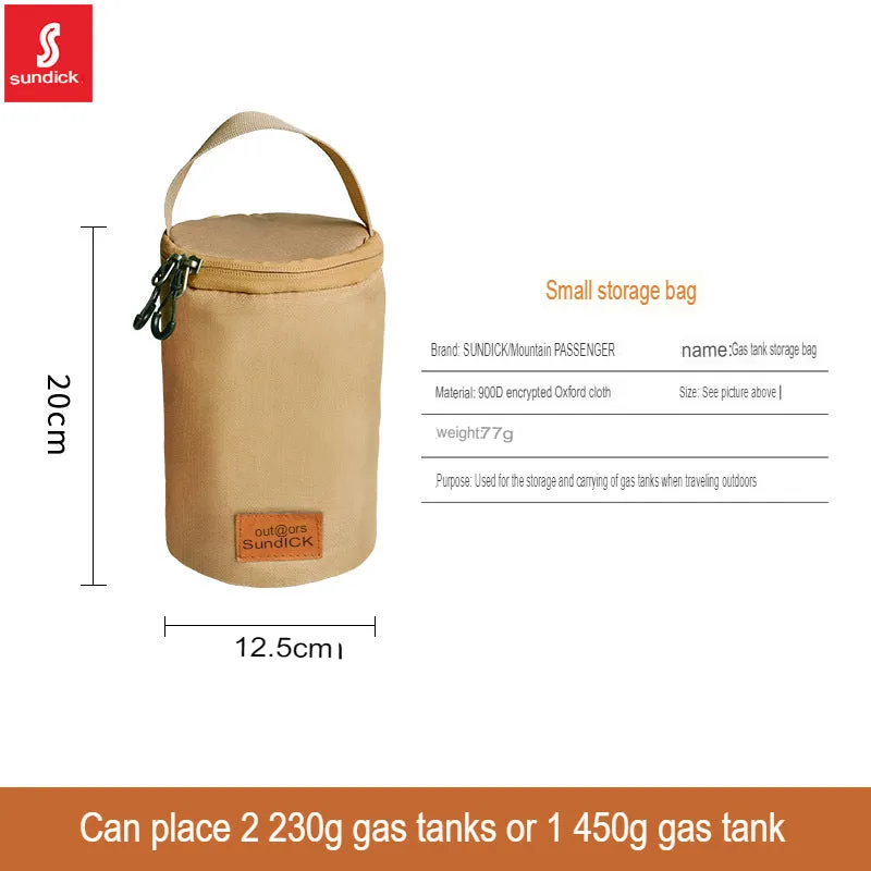 Mountain customer outer barrel-shaped G2 alpine flat gas tank protective cover camping gas lantern horse lantern portable storage bag