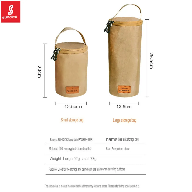 Mountain customer outer barrel-shaped G2 alpine flat gas tank protective cover camping gas lantern horse lantern portable storage bag