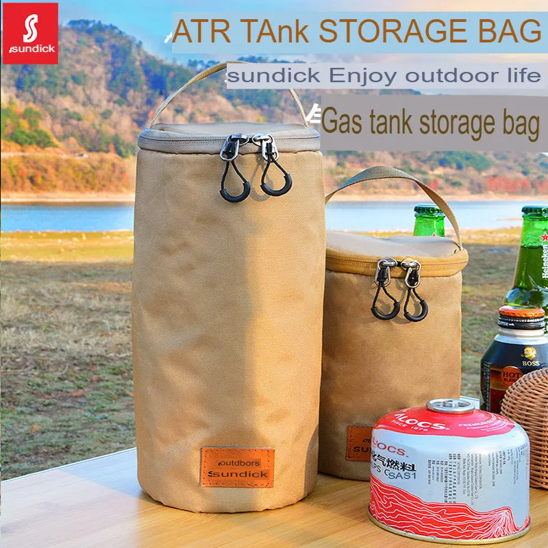 Mountain customer outer barrel-shaped G2 alpine flat gas tank protective cover camping gas lantern horse lantern portable storage bag