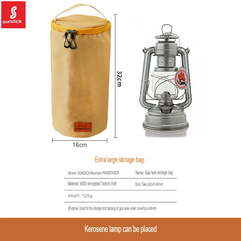 Mountain customer outer barrel-shaped G2 alpine flat gas tank protective cover camping gas lantern horse lantern portable storage bag