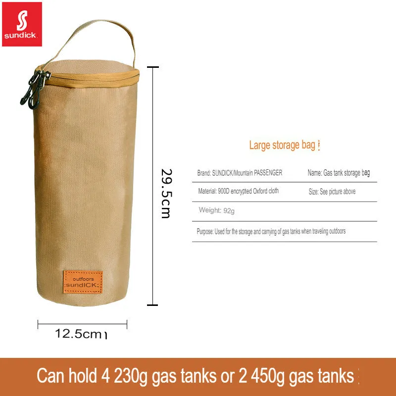 Mountain customer outer barrel-shaped G2 alpine flat gas tank protective cover camping gas lantern horse lantern portable storage bag