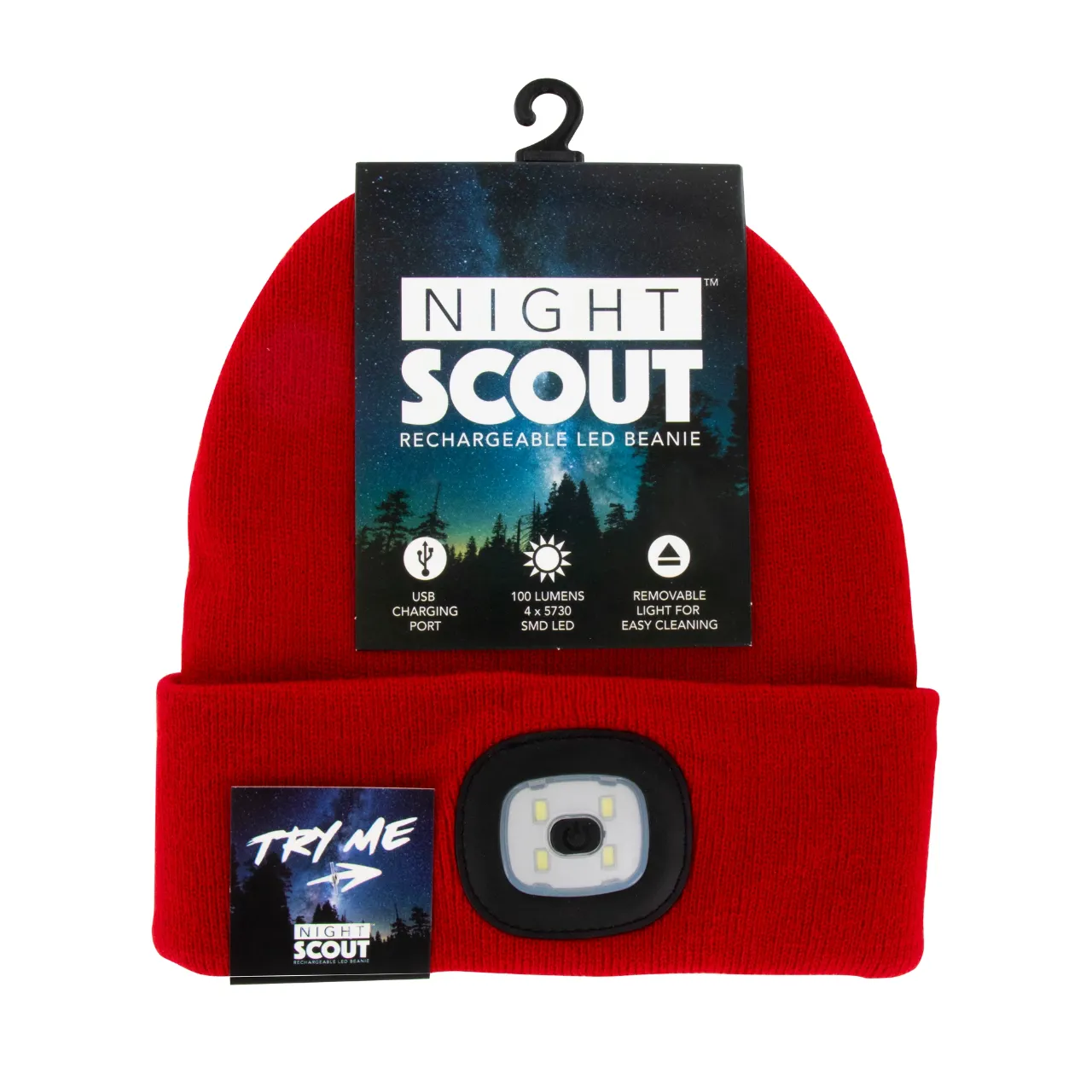 Night Scout Rechargeable LED Beanie Hat - Adult