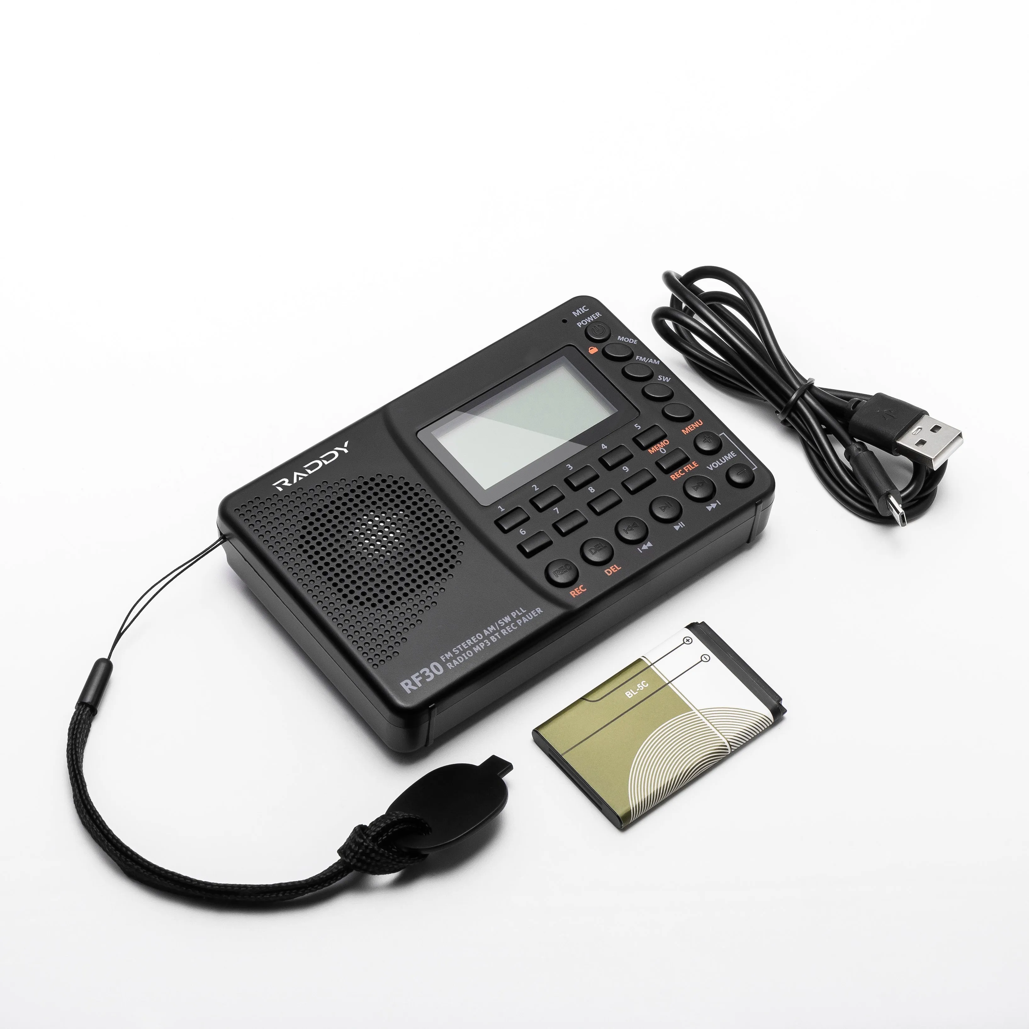 Raddy RF30 AM/FM/SW Radio | Digital Tuner | Bluetooth | AUX Recording [DISCONTINUED]