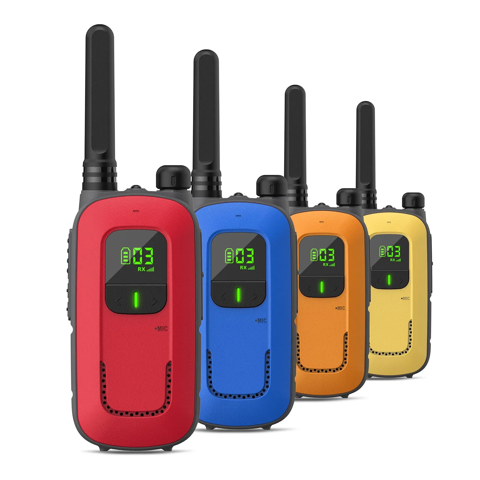 Radioddity FS-T3/PR-T3 [4 Packs]  | License-free | USB Charging | Flashlight | VOX