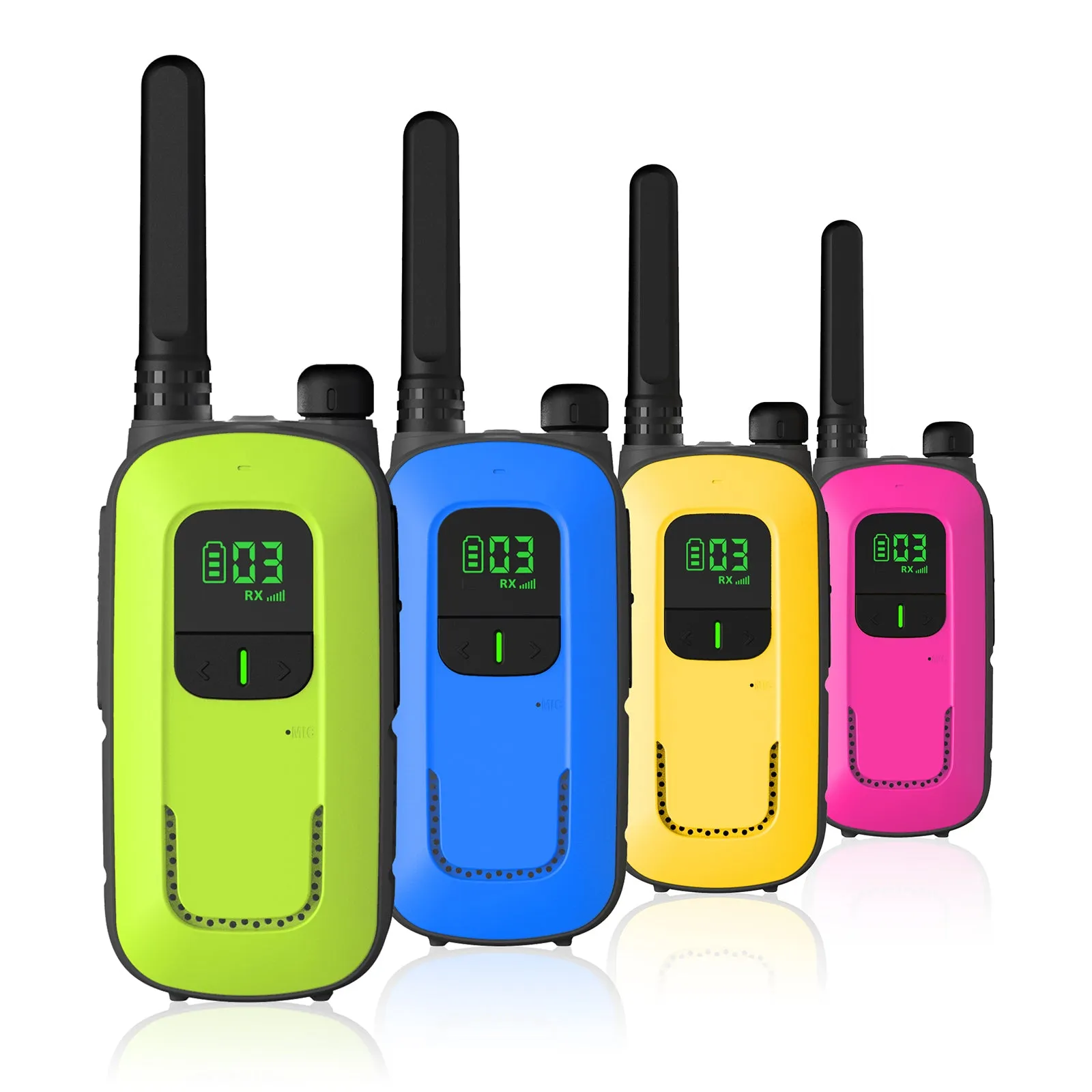 Radioddity FS-T3/PR-T3 [4 Packs]  | License-free | USB Charging | Flashlight | VOX