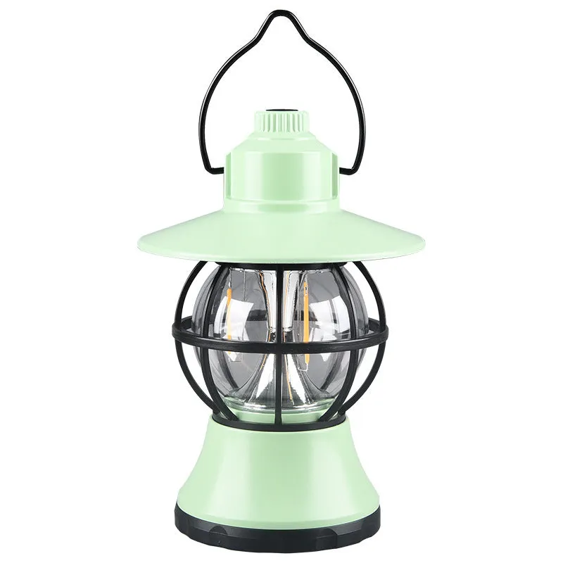 Retro Camping Lantern Portable Multi-function Waterproof Outdoor Lighting Lamp