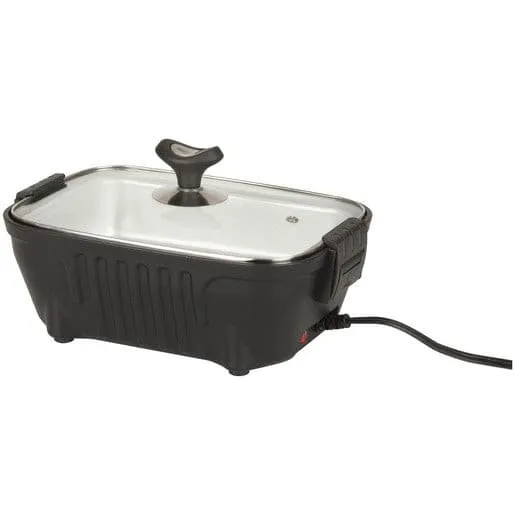 Rovin 12V Portable Lunch Stove Wth Glass Lid