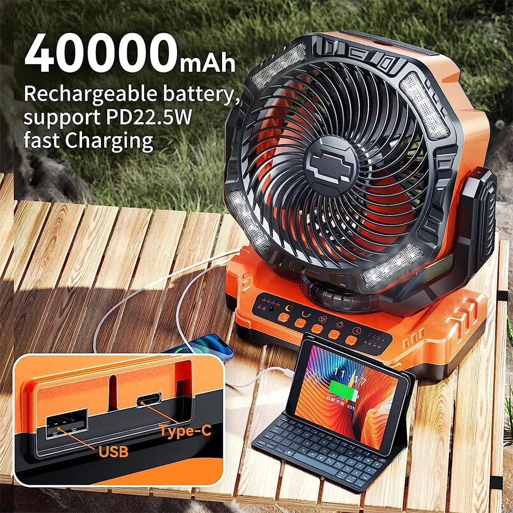 SAKER® Rechargeable Camping Fan