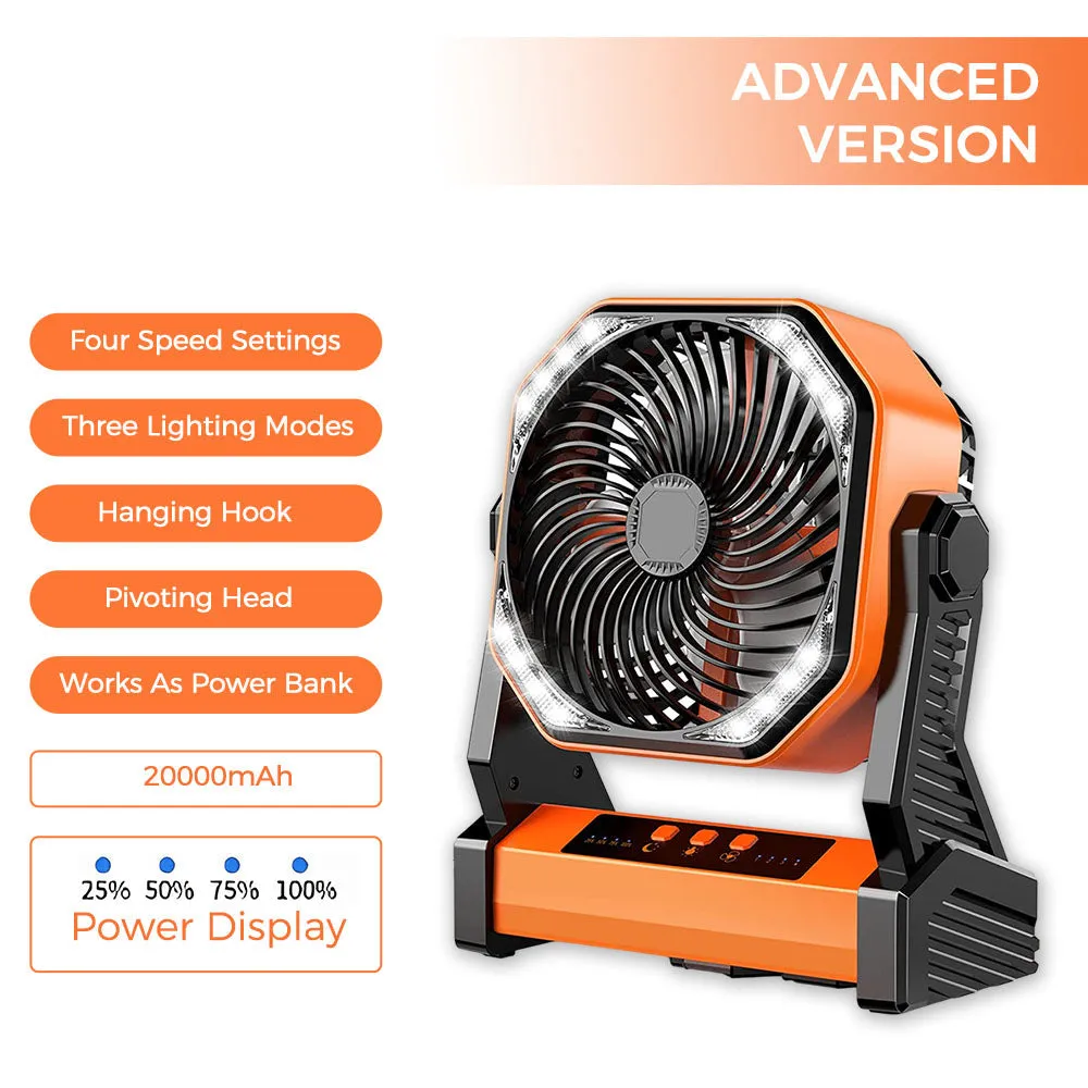 SAKER® Rechargeable Camping Fan