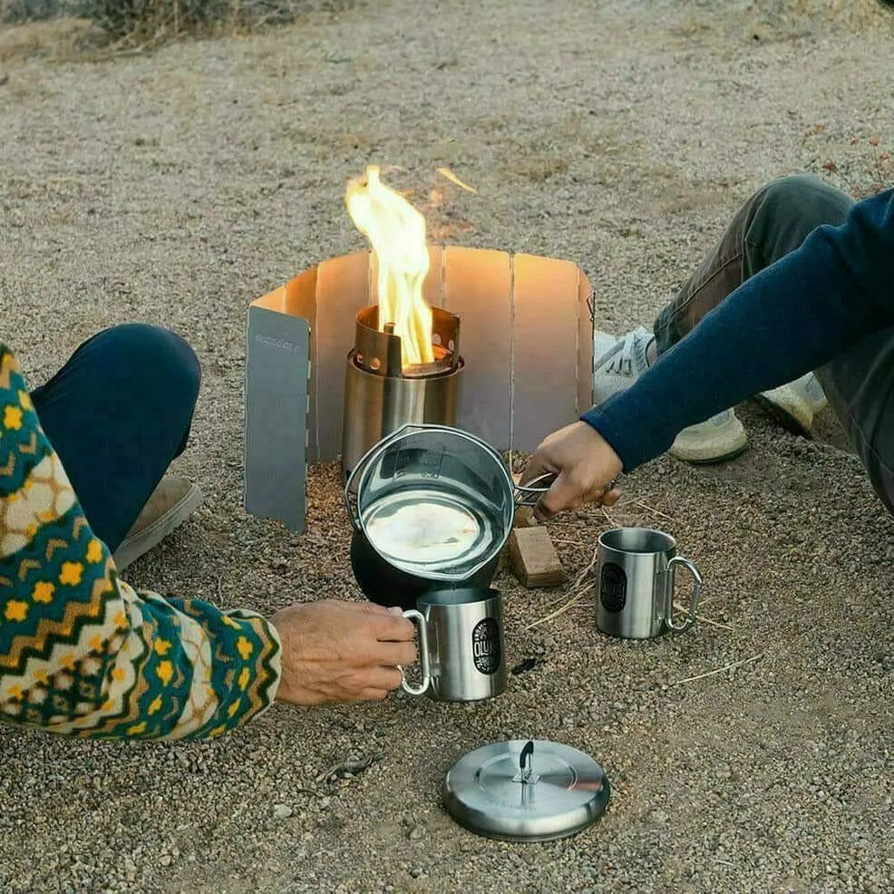 Solo Stove Aluminum Windscreen / Lite or Titan camp Solo Stove