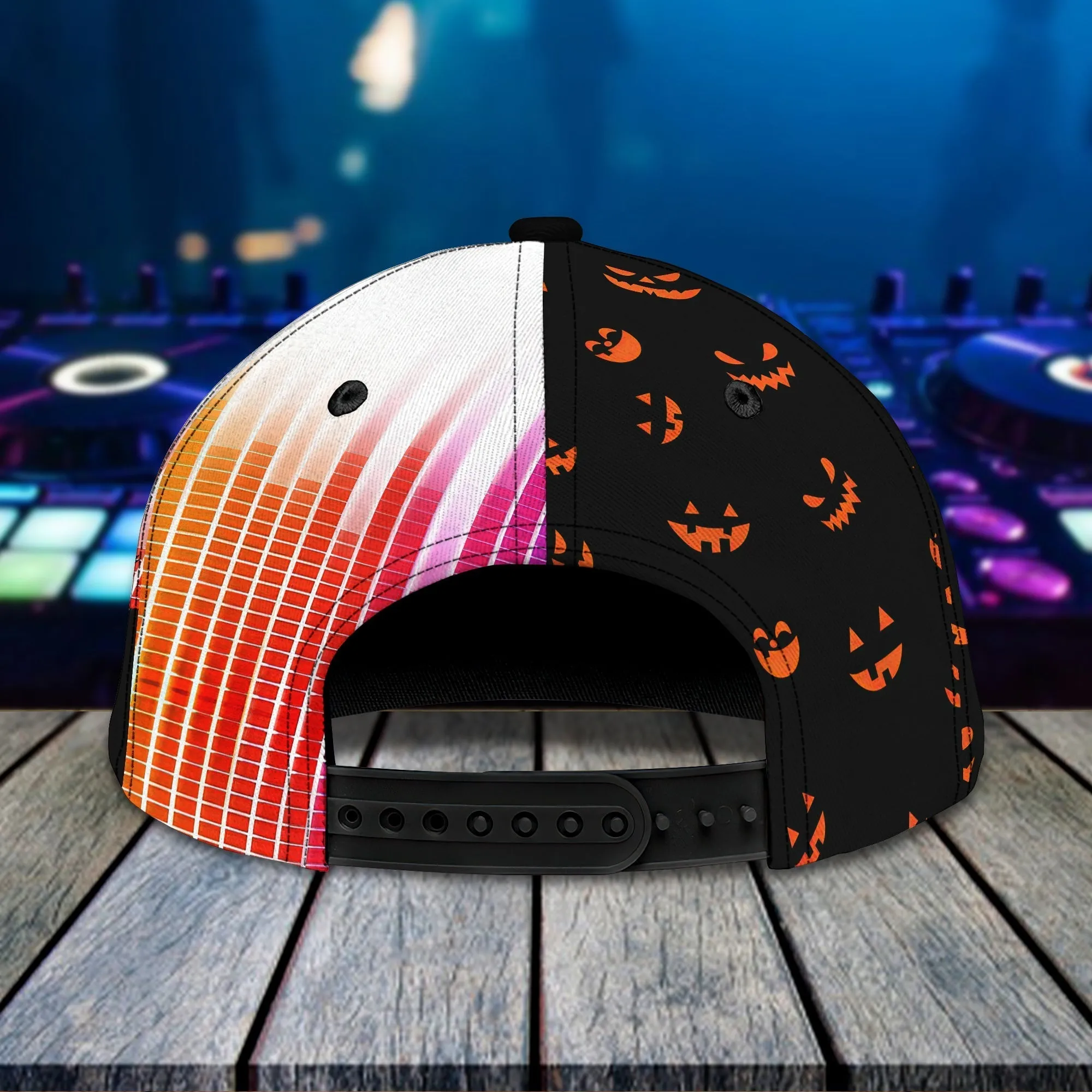 Style Halloween Dj Hat Custom Word Baseball Hat Print, Cap with Adjustable Hat for Mens Womens