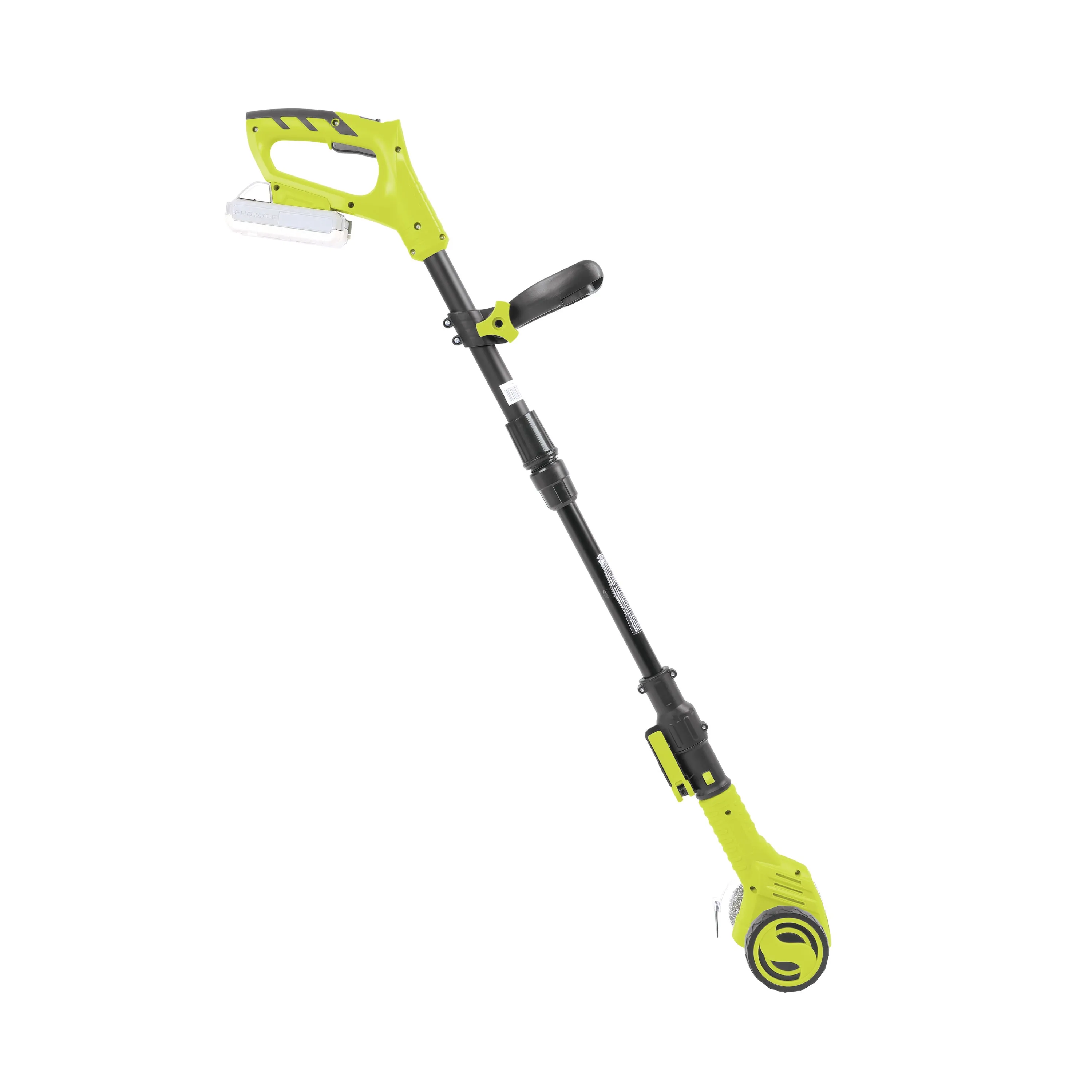 Sun Joe 24V-CTC-LTE 24-Volt* IONMAX Cordless Weed Sweeper | Nylon Brush, Steel Wire Brush, & Adjustable Pole | Sweeper Head W/ Wheel | W/ 2.0-Ah Battery   Charger