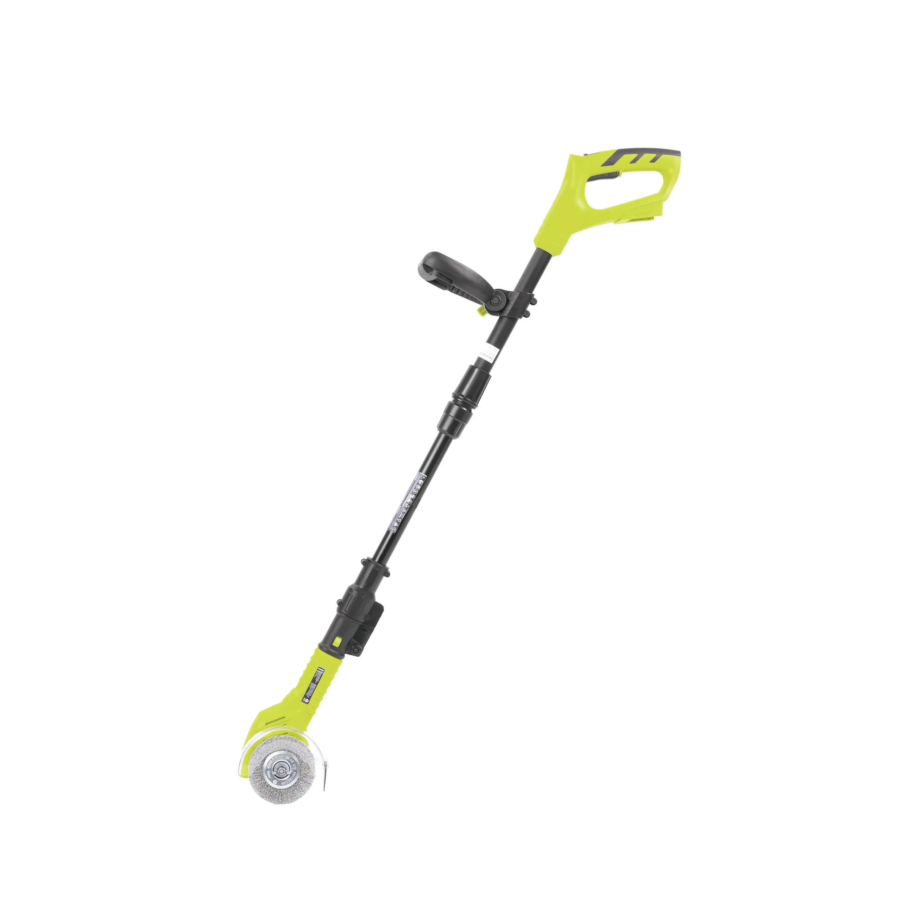 Sun Joe 24V-CTC-LTE 24-Volt* IONMAX Cordless Weed Sweeper | Nylon Brush, Steel Wire Brush, & Adjustable Pole | Sweeper Head W/ Wheel | W/ 2.0-Ah Battery   Charger