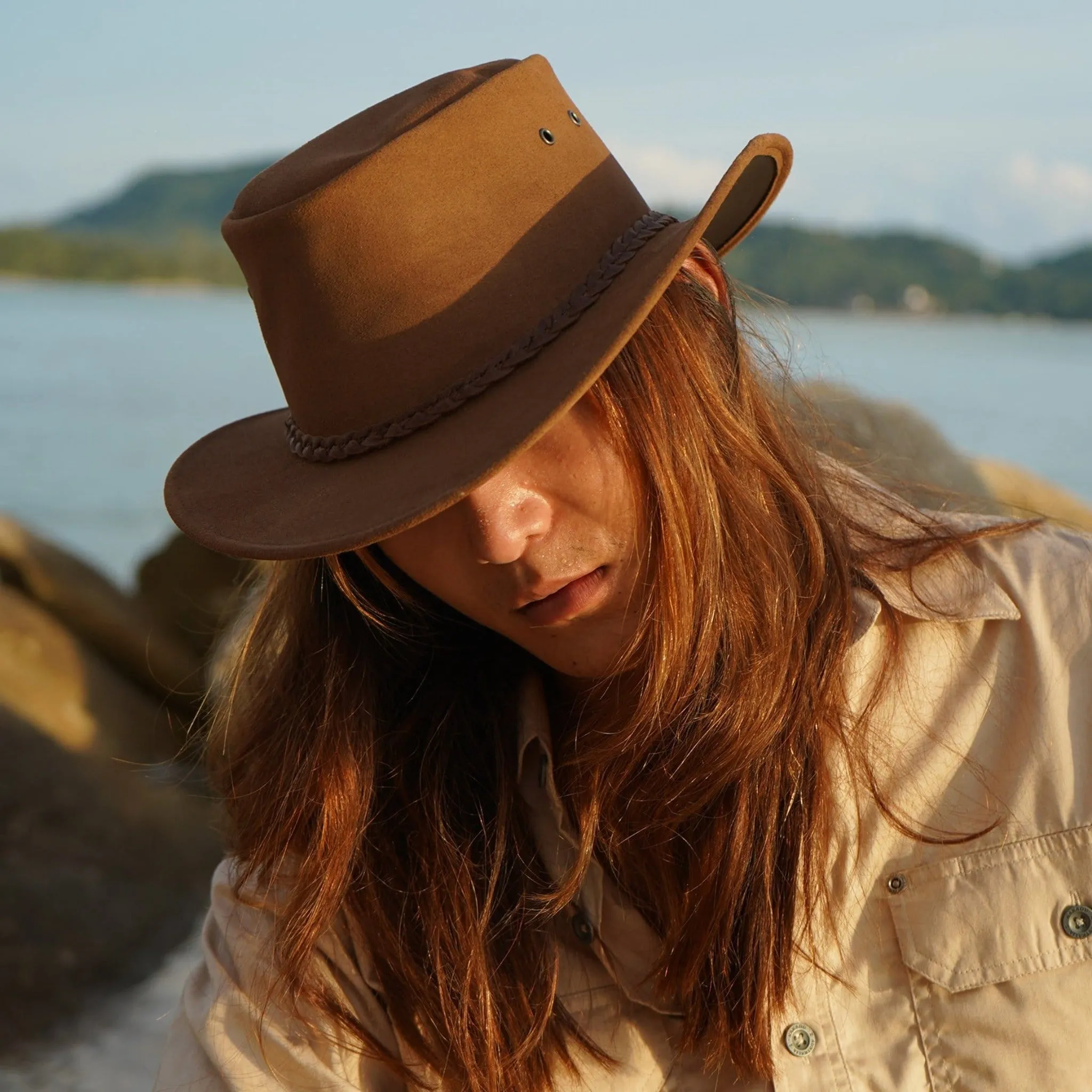 Tennyson Suede Leather Hat