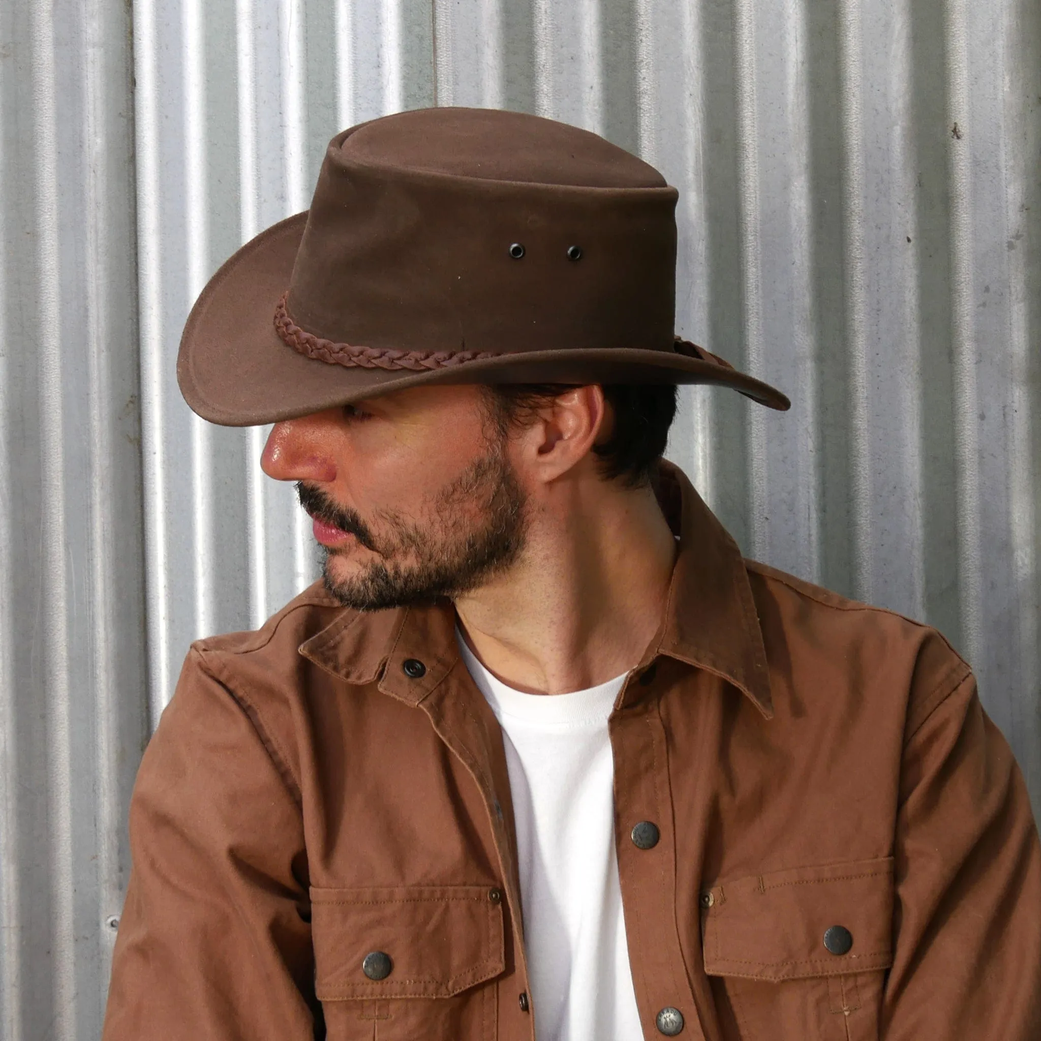 Tennyson Suede Leather Hat